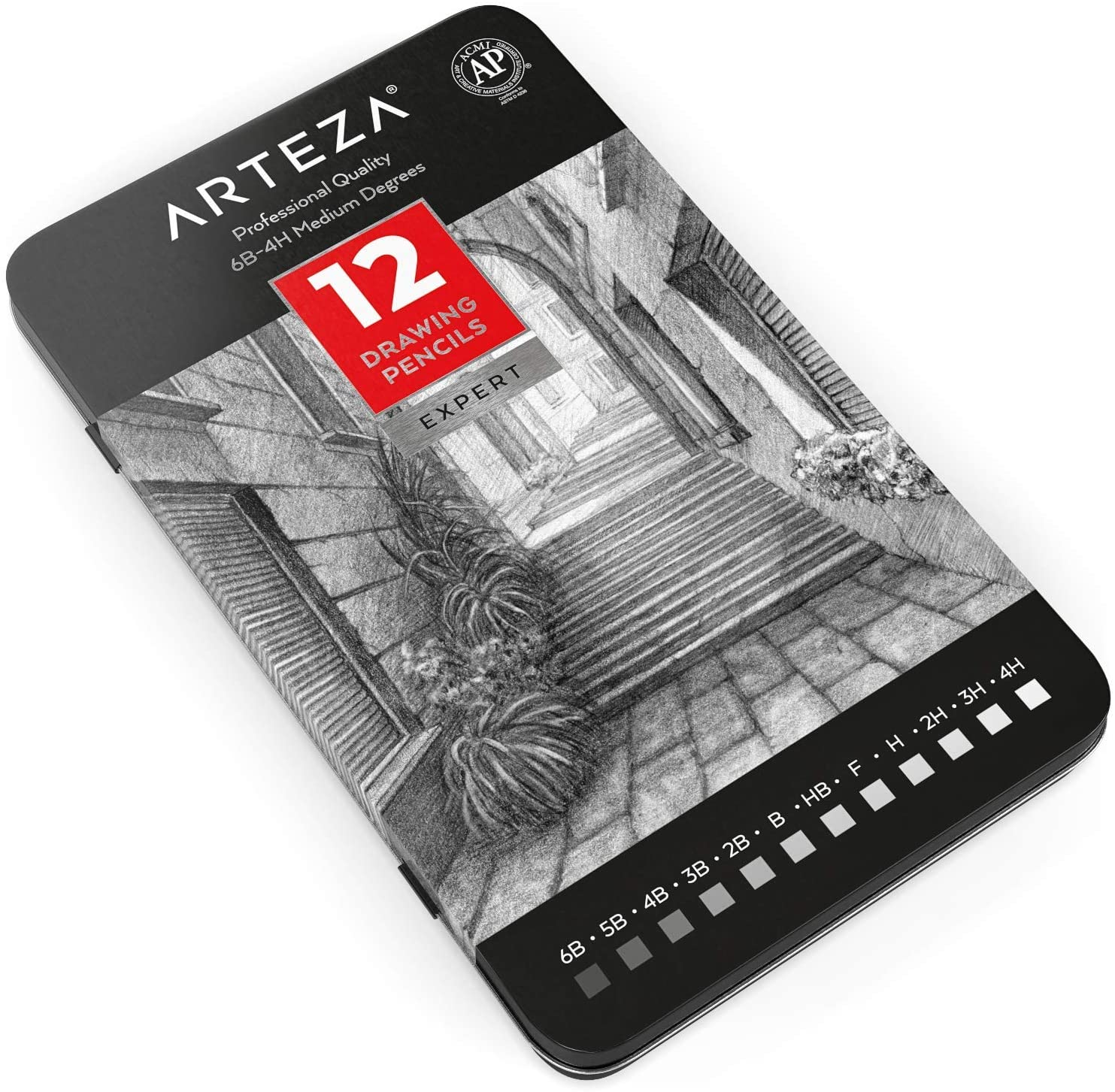 ARTEZA「プロフェッショナルデッサン用鉛筆12本セット」