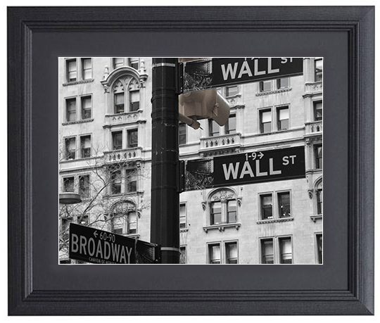 WALL st x BROADWAY,NY【Framed】