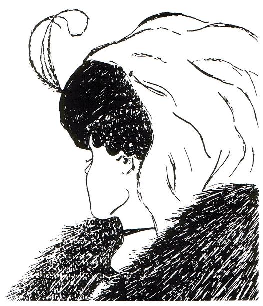 妻と義母(娘と老婆)のだまし絵