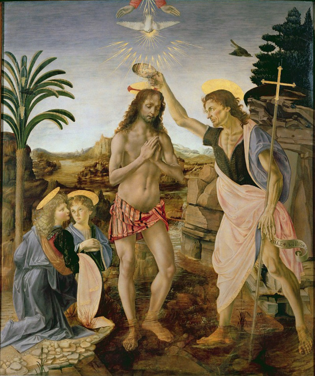 レオナルド・ダ・ヴィンチ　キリストの洗礼