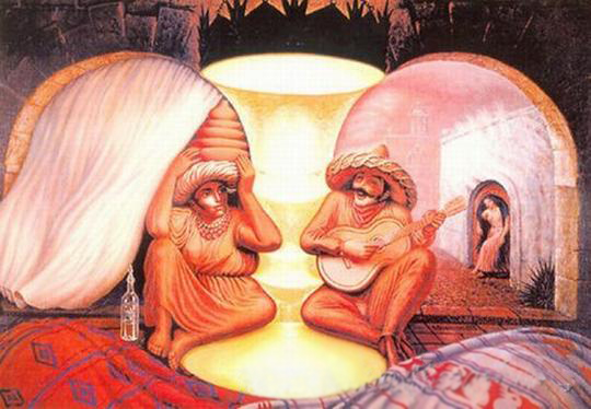 だまし絵 見え方