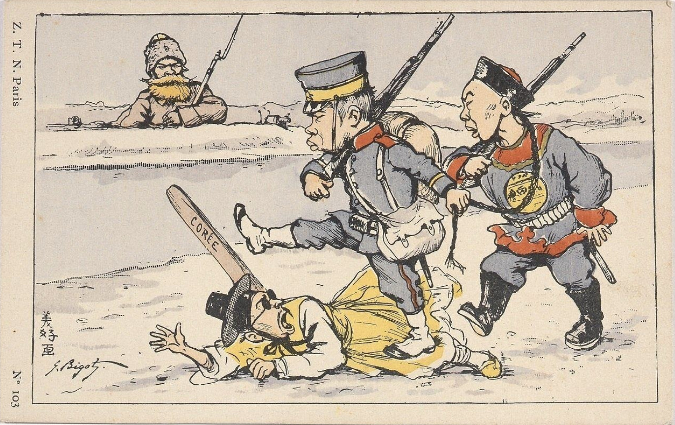 日露戦争　風刺画