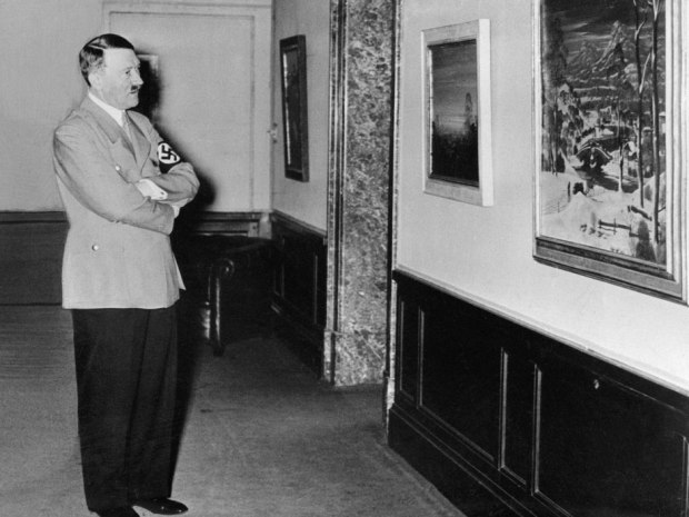 アドルフ・ヒトラーが描いた絵画額装 - 絵画