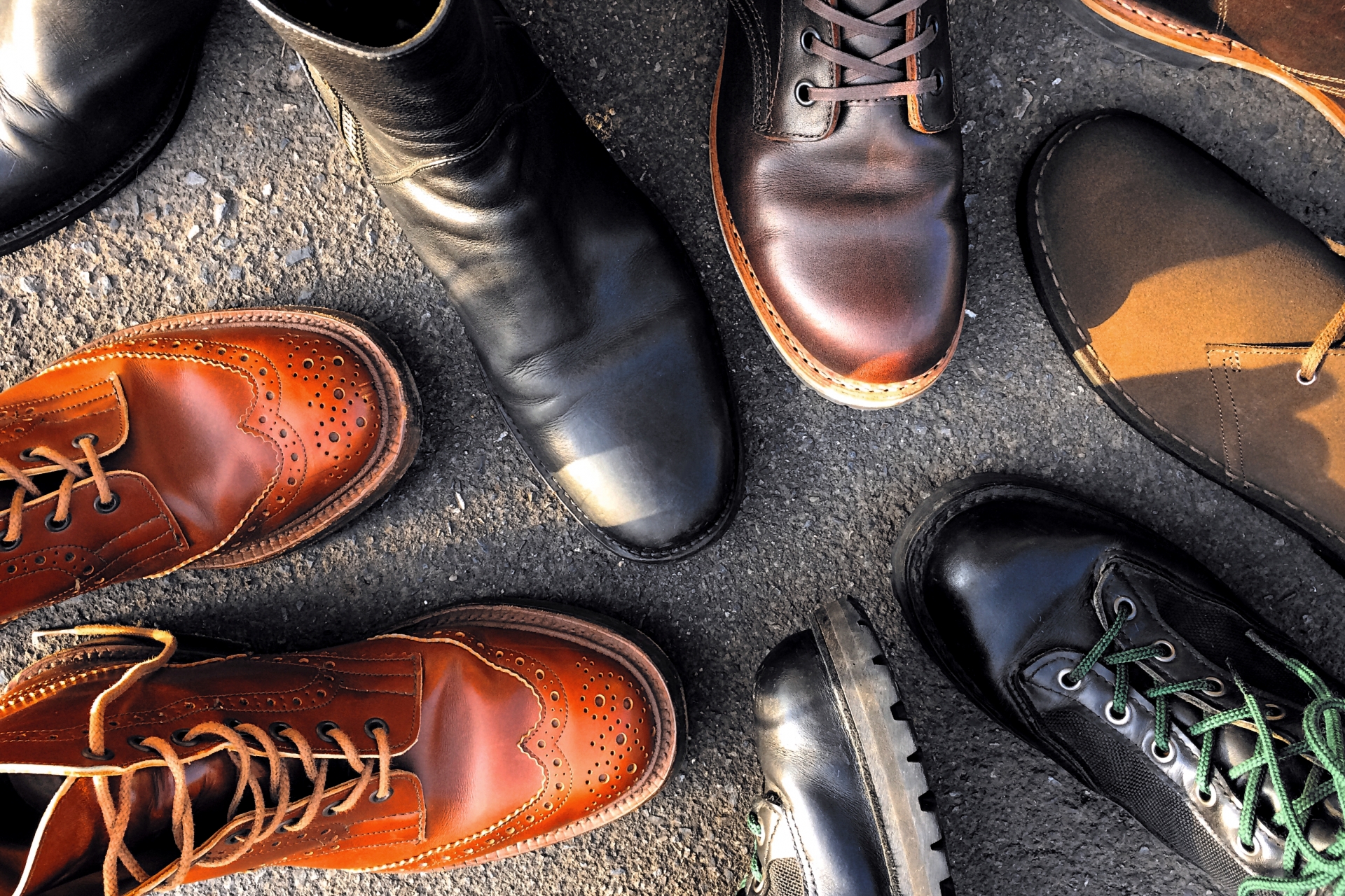 革靴の様々なデザインと種類