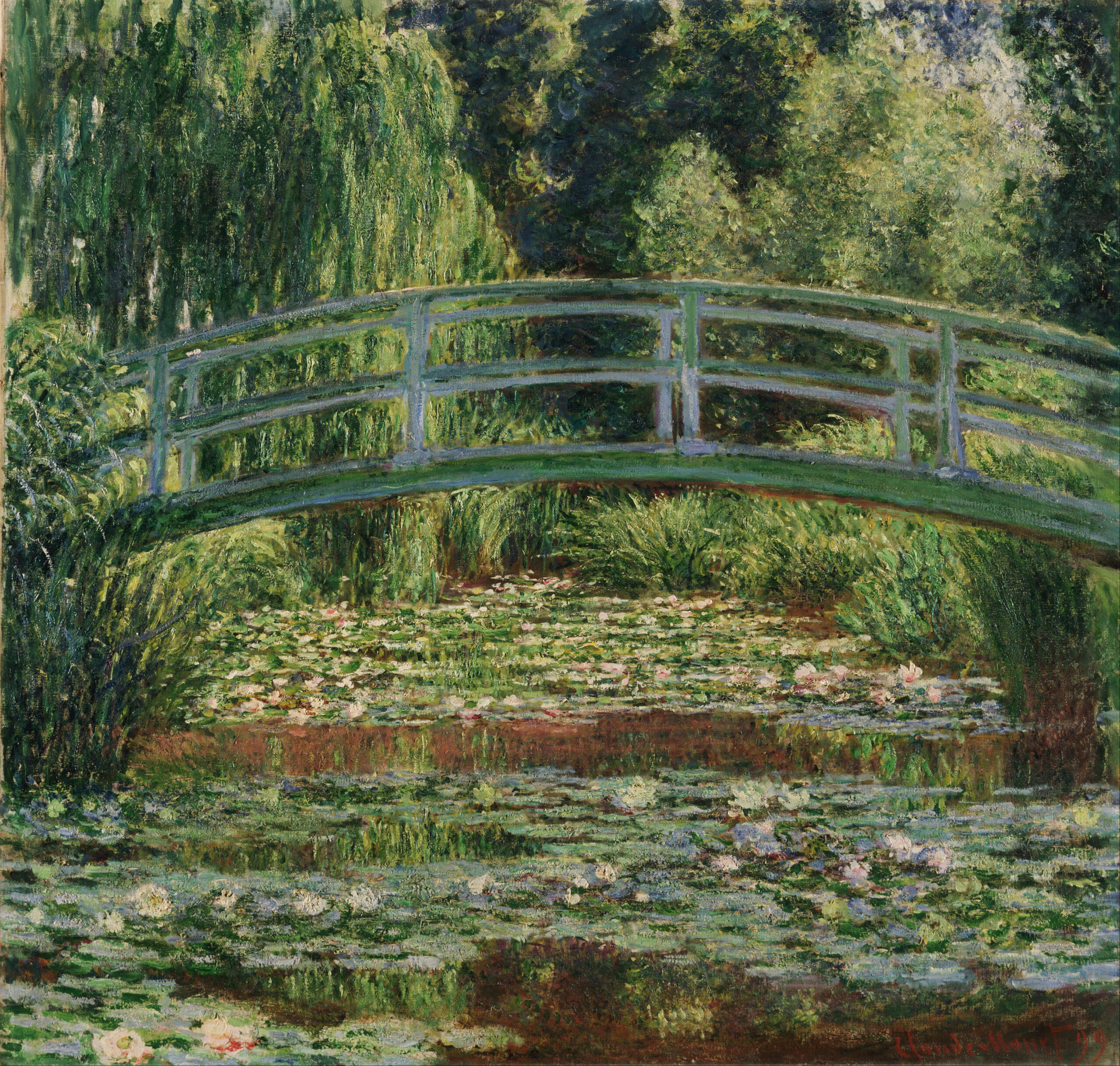 モネ『ジヴェルニーの日本の橋と睡蓮の池』1899
